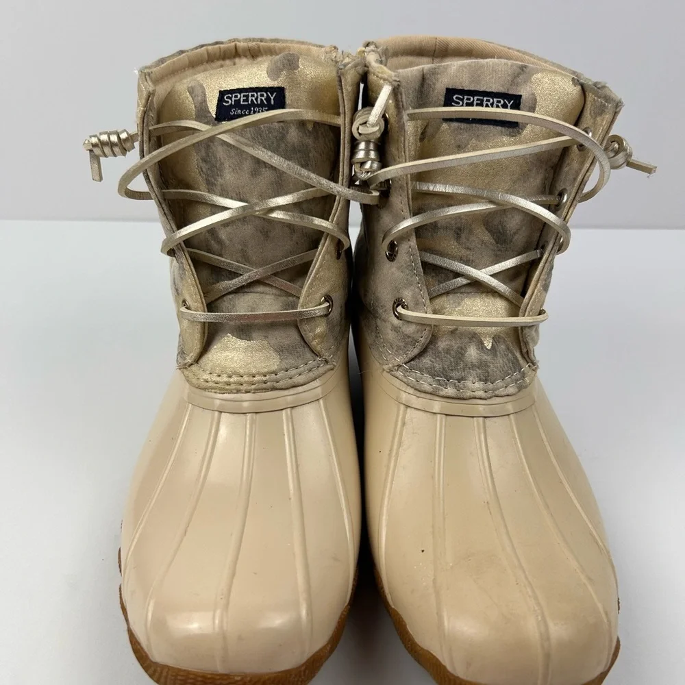 Sperry Women's Tan Duck Boots Size 5